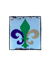 Fleur de Lis Sequin Glue on Patch