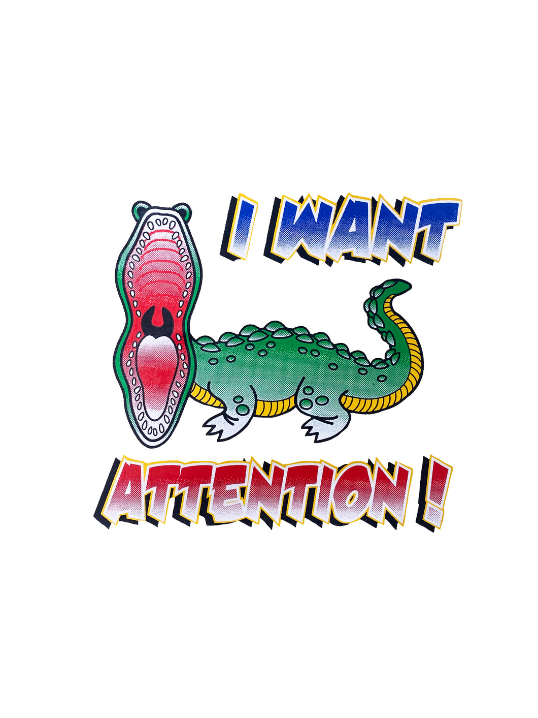 I Want Attention Alligator Kids T-Shirt