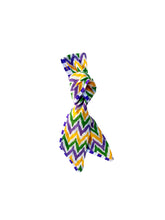 Chevron Block Print Cotton Twilly Scarf