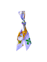 Fleur de Lis Print Cotton Twilly Scarf