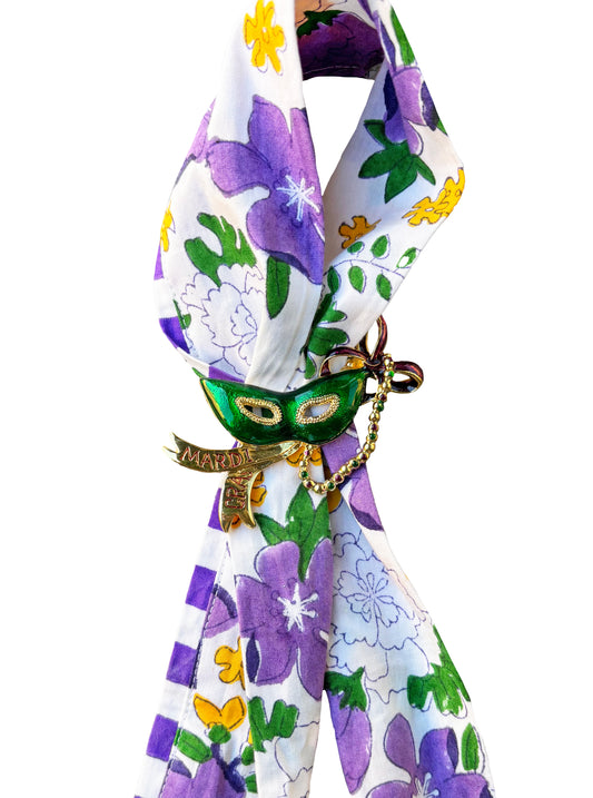 Mardi Gras Masquerade Mask Brooch