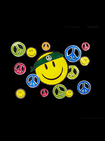 T-shirt Emblème de la paix et Visage souriant