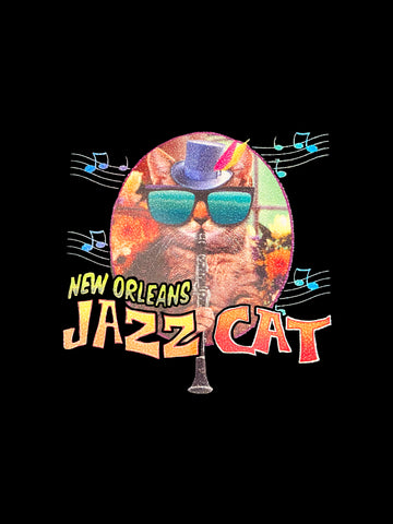 T-shirt Chat Jazz Nouvelle-Orléans