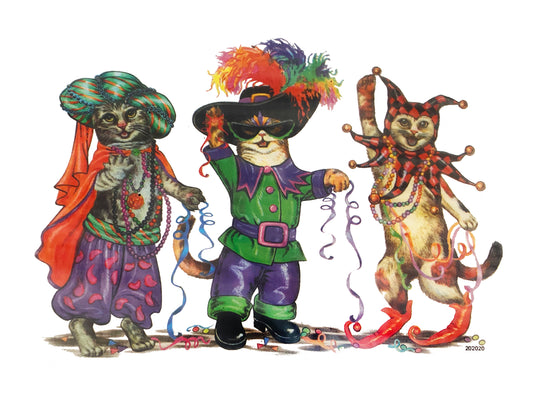 T-shirt Chat trio Farceurs du Carnaval