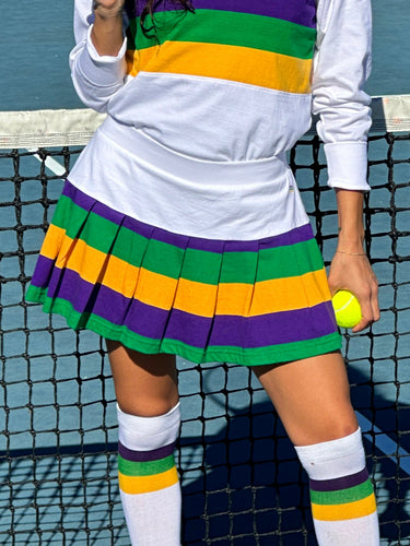 Pleated Adult Skort - White