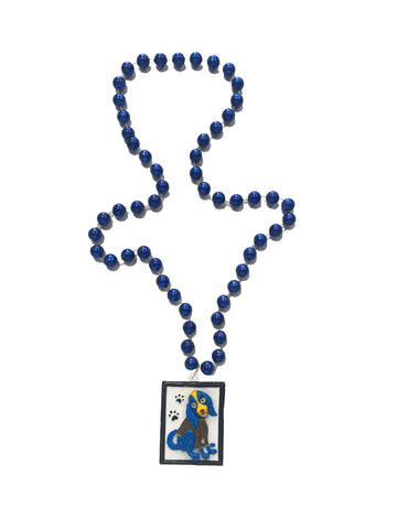 Medallón Perro Azul en Cuenta Especial Azul Royal