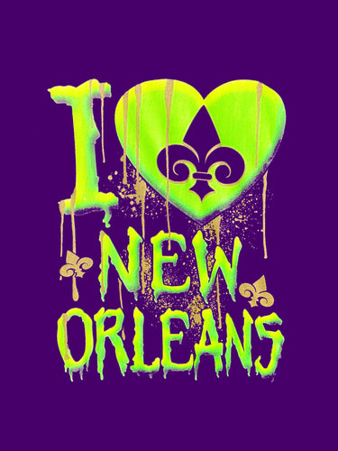 I Heart New Orleans T-Shirt with Fleur de Lis