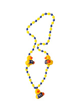 Basketball Rubber Ducks on Blue and Yellow Specialty Bead
