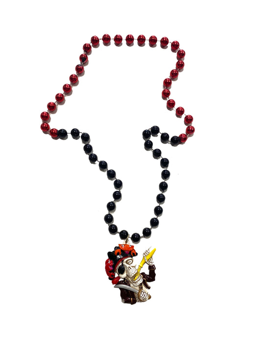 Skeleton Pirate Drinking Beer Bead