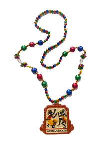 "We be Jammin" Medallion on Specialty Bead (Multiple Colors)