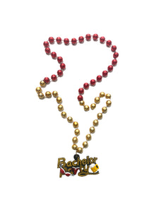 Bachelorette Party Medallion on Red and Gold Specialty Bead