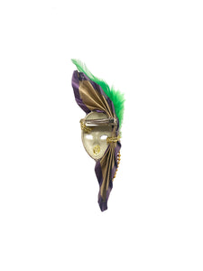 Hair Flair Pin Mask with Feathers