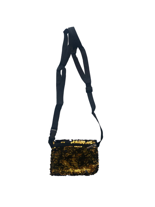 Sac bandoulière/banane réversible noir et or (conforme à la NFL)