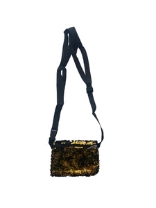 Black and Gold Reversible Crossbody Fanny/Sling Bag (NFL Compliant)