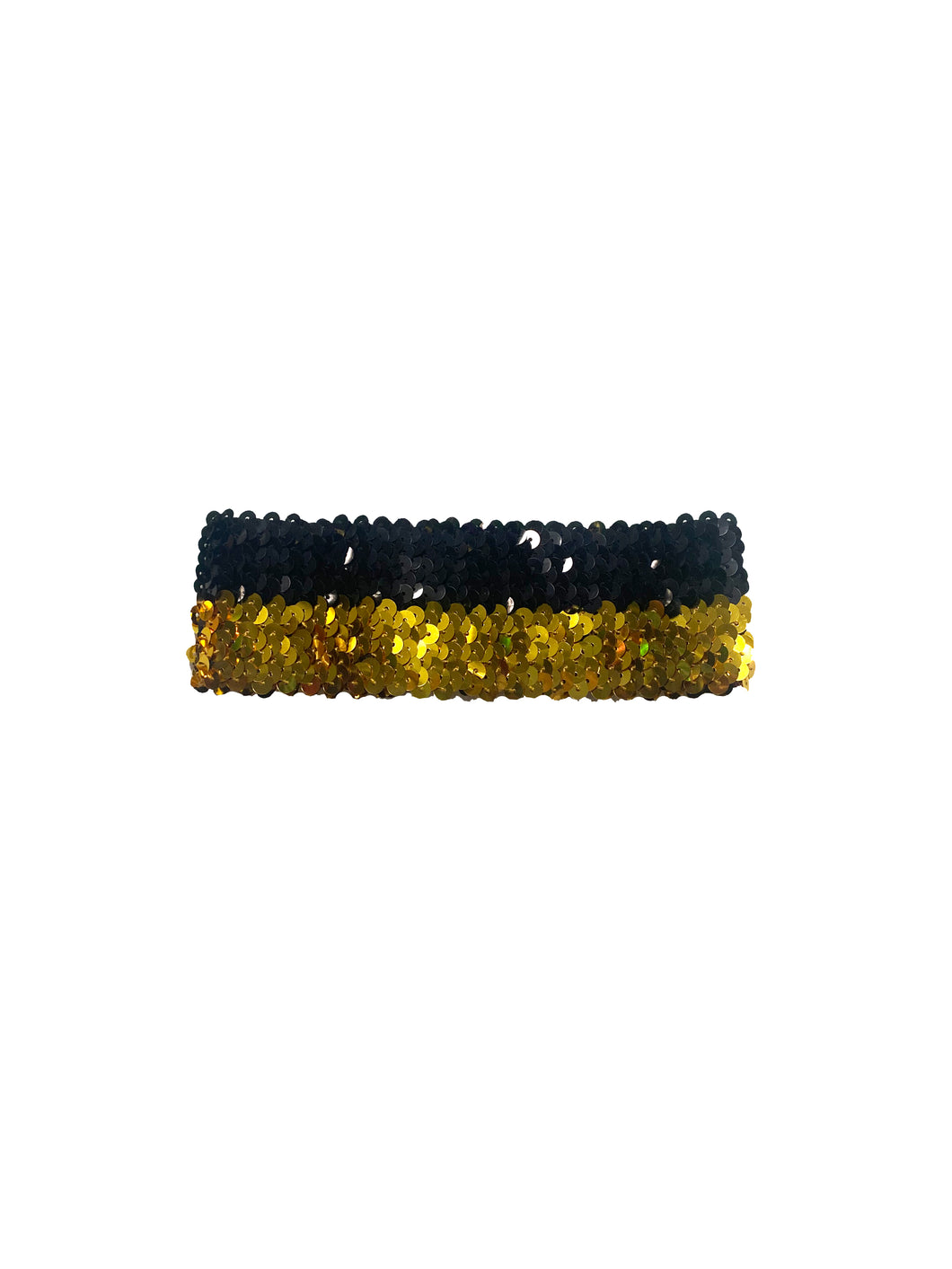 Sequin Headband - Black and Gold