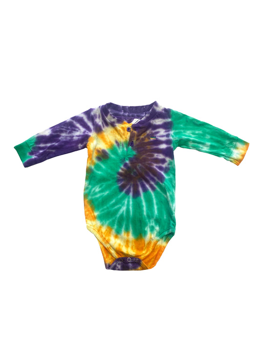 Tie Dye Swirl Infant Onesie Long Sleeve