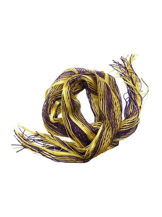 Fular de malla - Morado y dorado