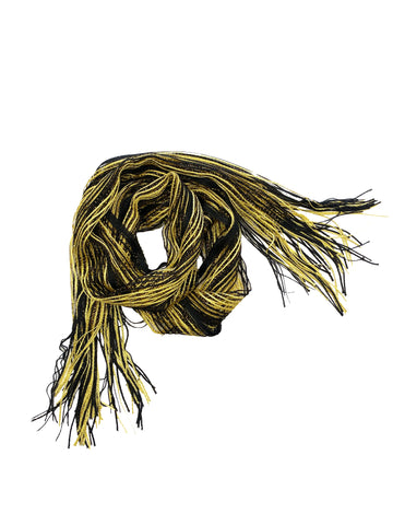 Bufanda de malla - Negro y dorado