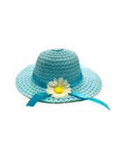 Child's Straw Hat with Flower (Multiple Colors)