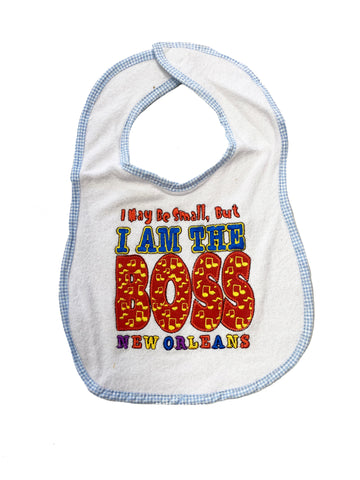 "I Am The Boss" Baby Bib