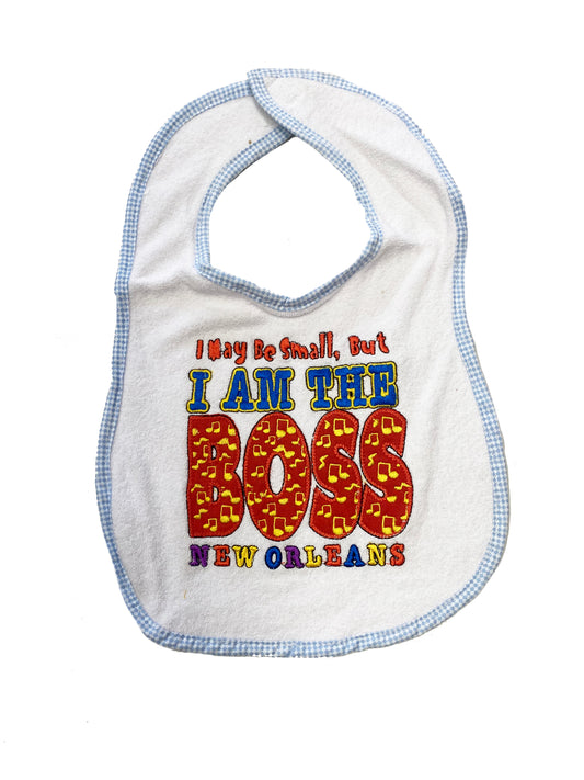 "I Am The Boss" Baby Bib