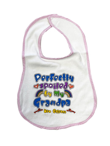 "Spoiled By My Grandpa" Baby Bib