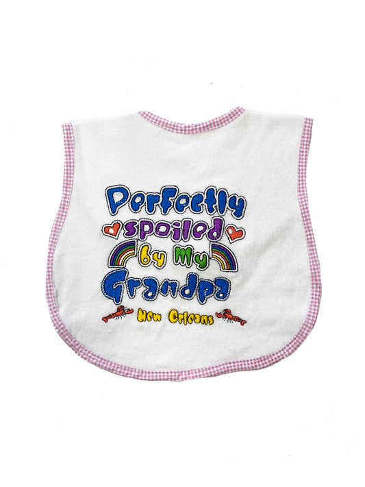 "Spoiled By My Grandpa" Baby Bib