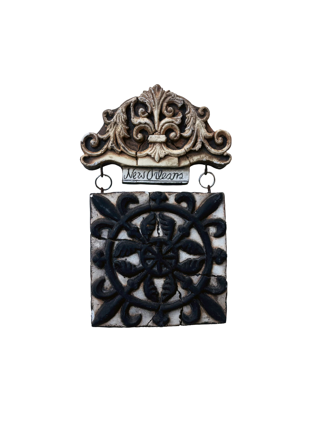 New Orleans Garden Tile Plaque