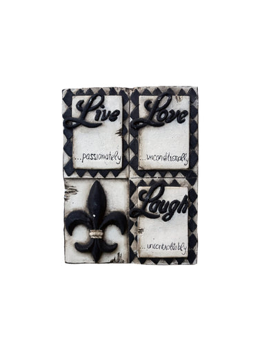 Large Live Laugh Love Plaque