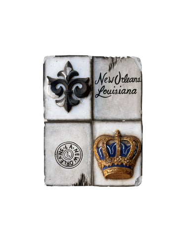 Large New Orleans Crown Plaque