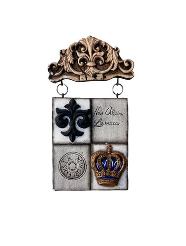 New Orleans Crown Plaque