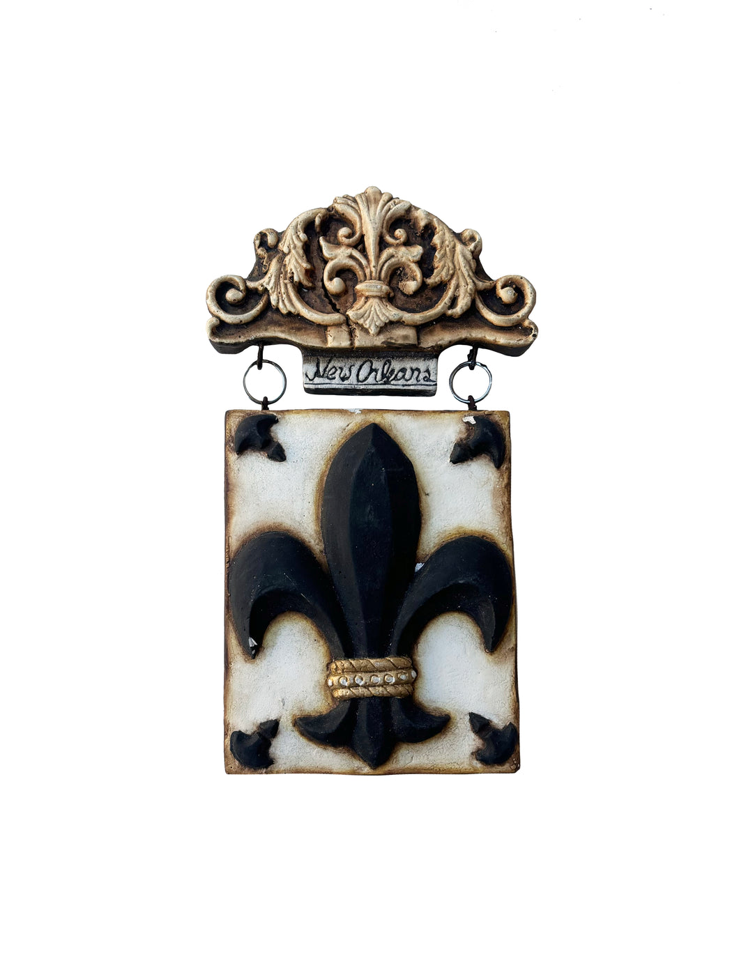 New Orleans Fleur de Lis Plaque