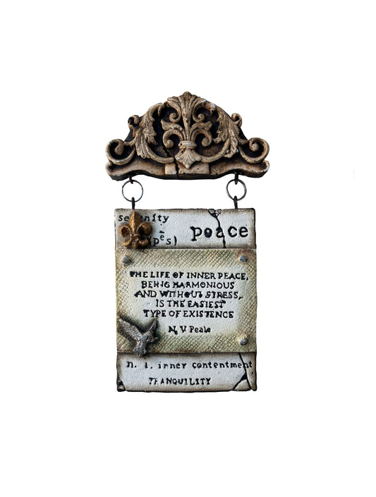 Peace Quote Plaque