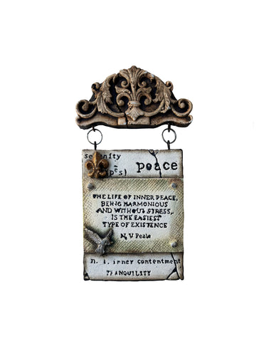 Peace Quote Plaque