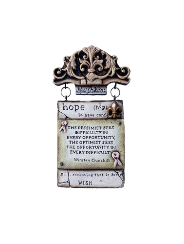 Hope Quote Plaque