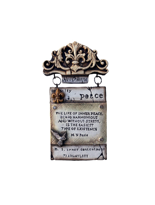 Peace Quote Plaque
