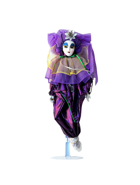 Large Opera Face Doll with Tulle Accents