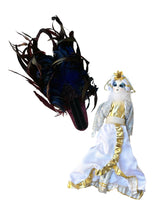 Medium Opera Face Doll with Detachable Feathers