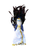 Medium Opera Face Doll with Detachable Feathers