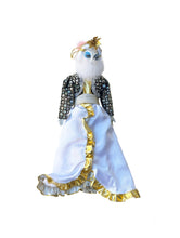 Medium Opera Face Doll with Detachable Feathers