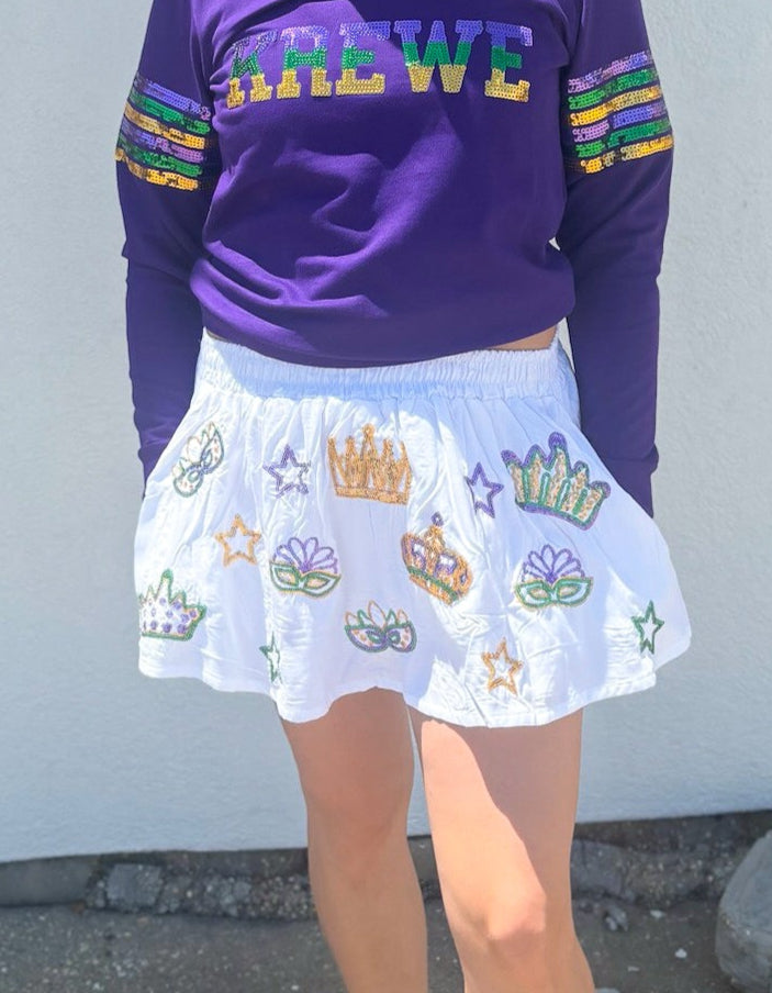 Adult Crown Skort - White
