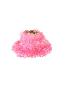 Pink And White Two Tone Feather Boas With Matching Foil