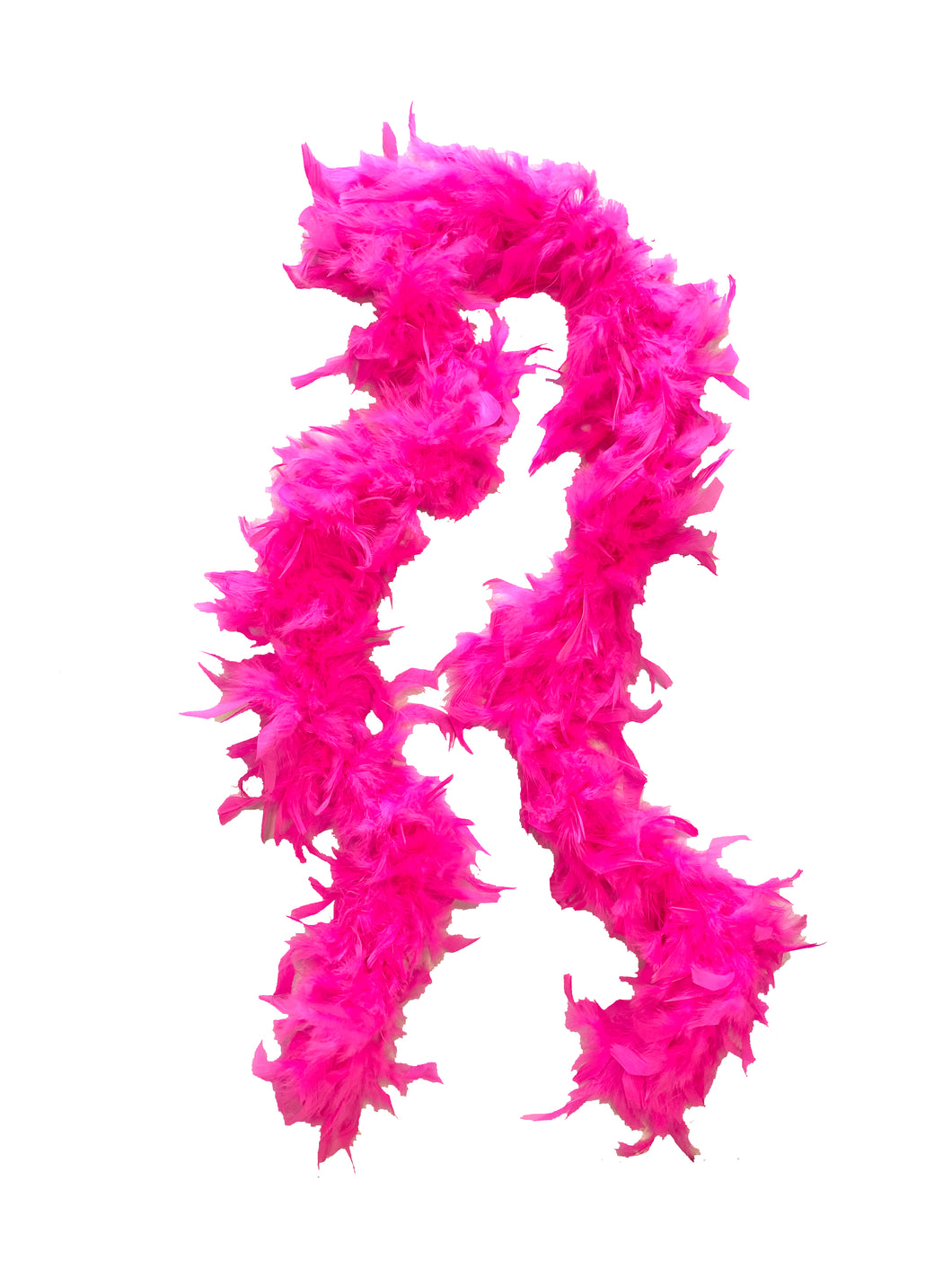 Bright Pink Solid Color Feather Boas