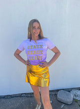 Geaux Geaux Geaux Purple Tie Dye Short Sleeve