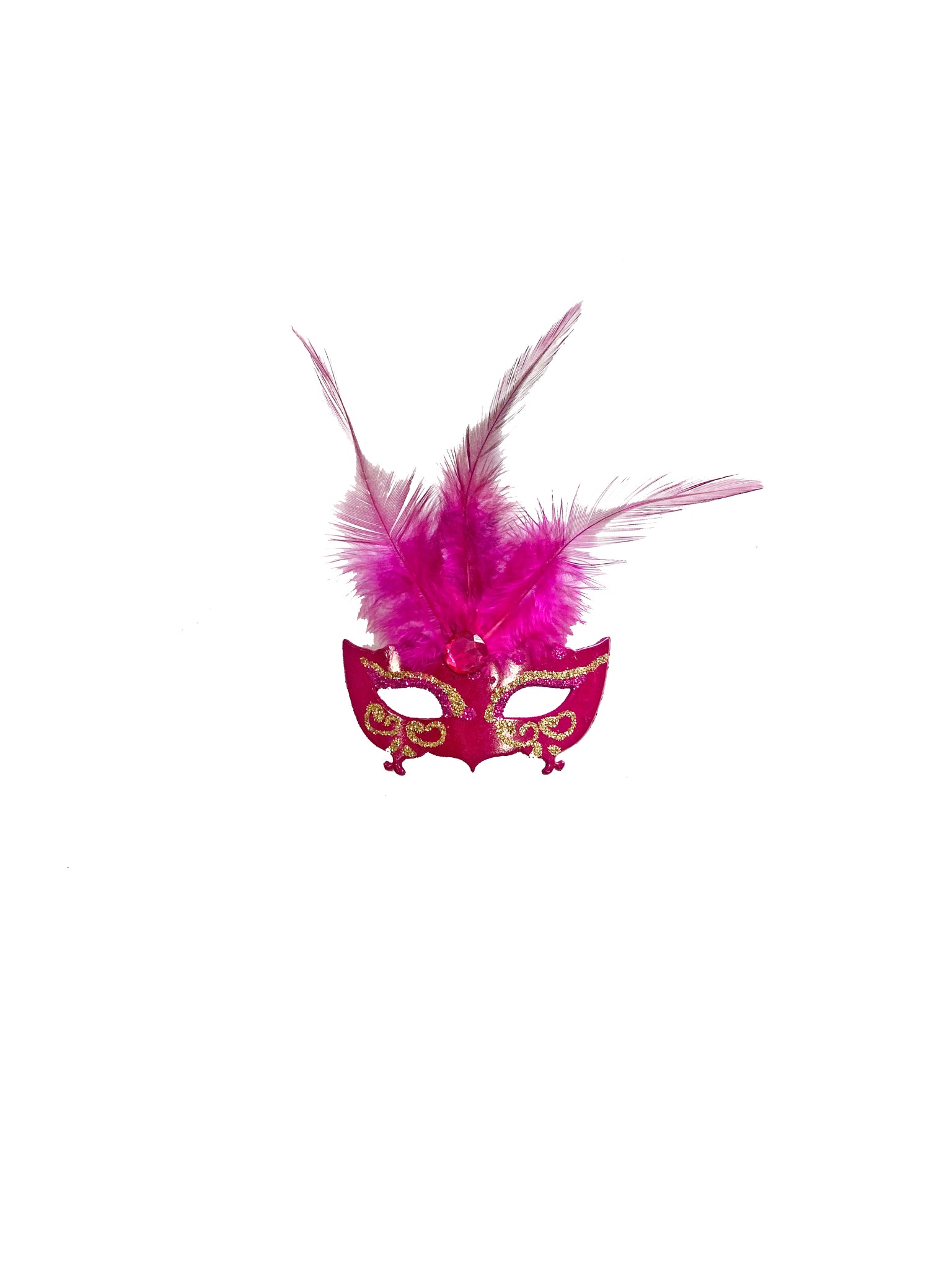 Mardi Gras Creations Bright Pink Solid Color Feather Boas - 12-Pack