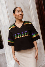 Sequin Parade Short Sleeve Crop Pullover