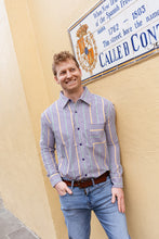 Adult Unisex Pinstripe Button Up Shirt