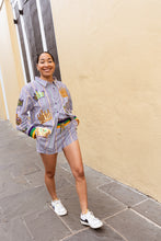 Adult Pinstripe Lounge Shorts