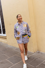 Adult Pinstripe Lounge Shorts