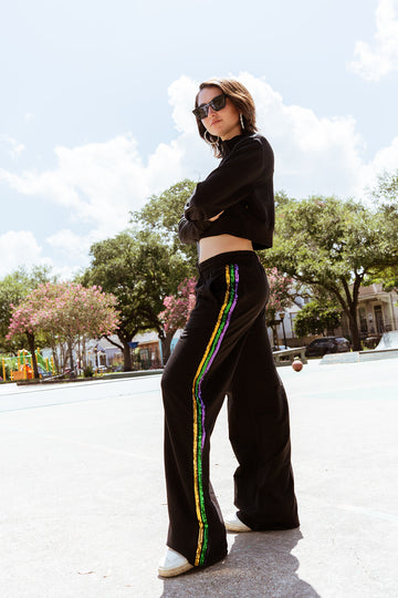Pantalones deportivos vintage de felpa francesa para adulto - Blanco
